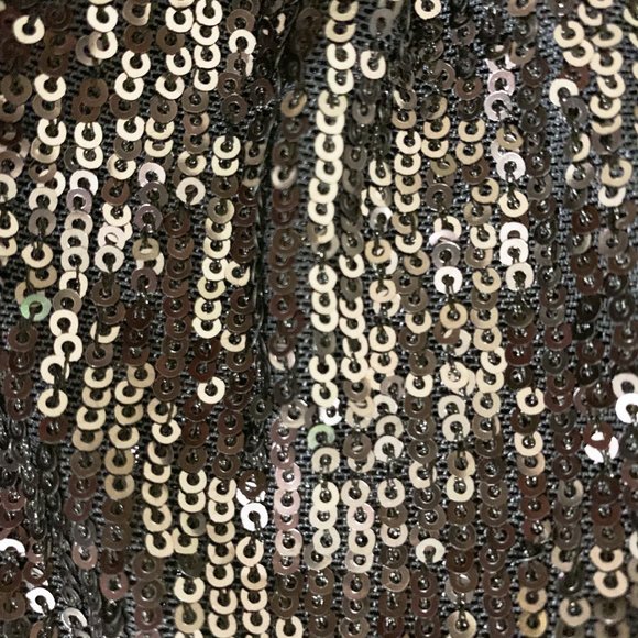 Ann Taylor Sequin Flutter Sleeve Top - Picture 3 of 8